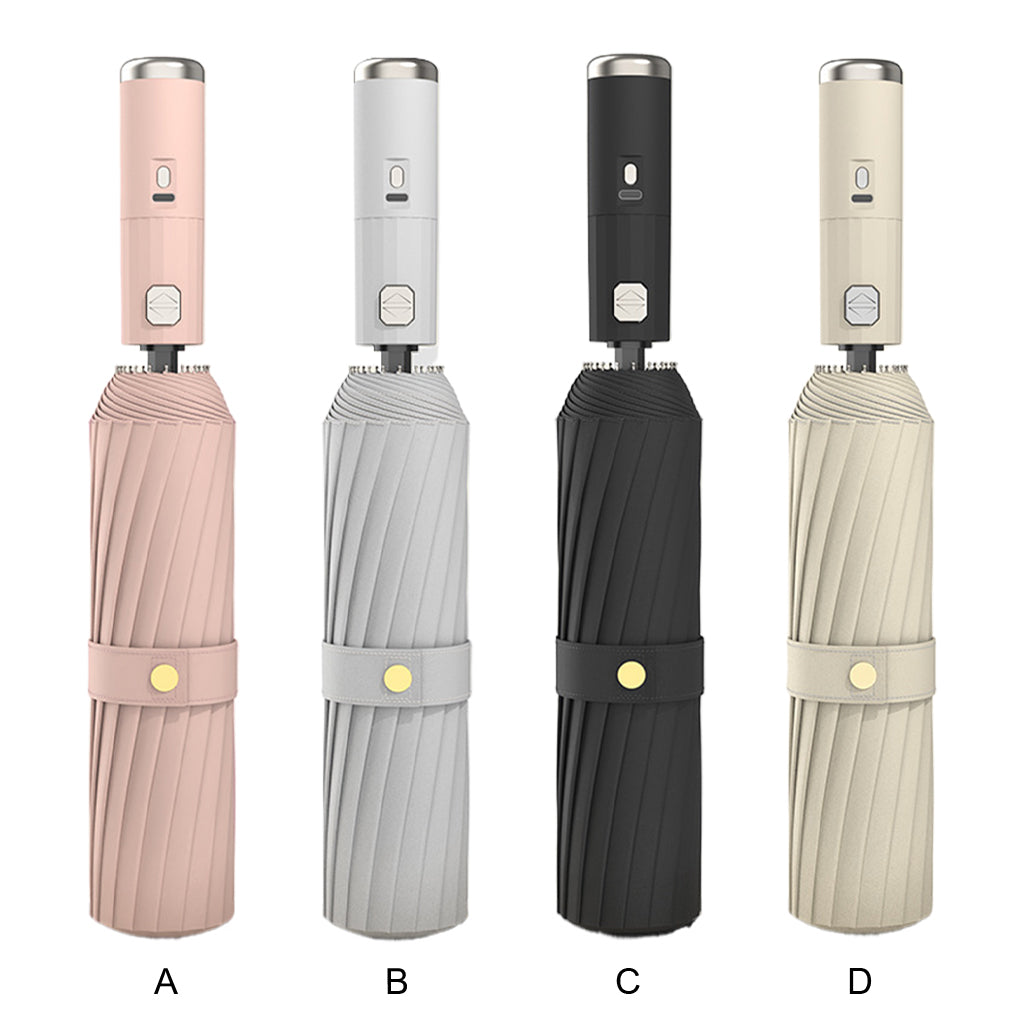Portable Umbrella With Fan Convenient Cooling And Sun Protection On Go Waterproof Umbrella For Women pink