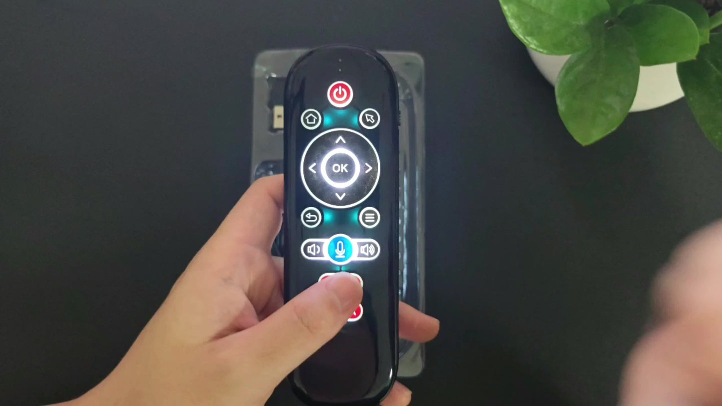 Wireless Air Mouse Remote Control with Mini Keyboard, 6-Axis Gyroscope, Voice Search, IR Learning, Anti-lost Remote- Perfect for Android TV Box, Projector, PS3, etc.!