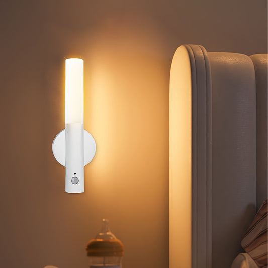 Smart Motion Sensor Night Light, Rechargeable Magnetic LED Wall Lamp