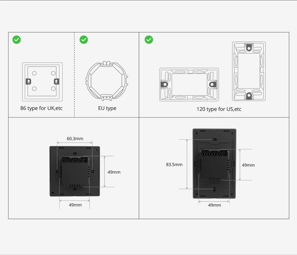 SONOFF Smart Home Control Panel Sonoff COMPATIBLE with Alexa Google