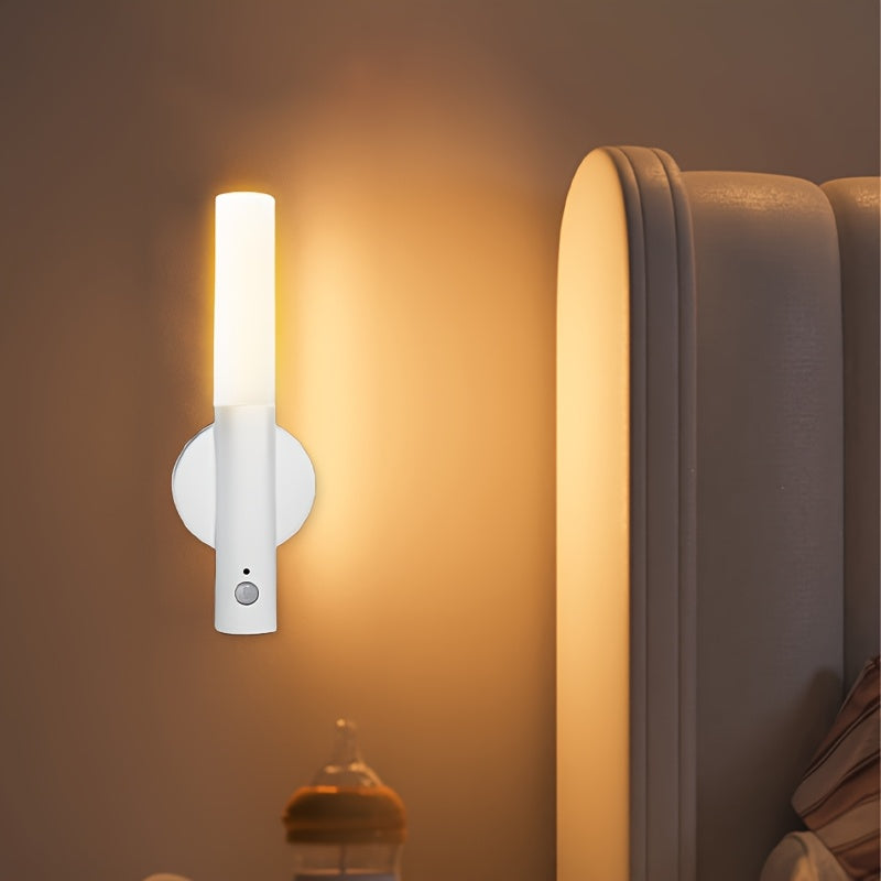 Smart Motion Sensor Night Light, Rechargeable Magnetic LED Wall Lamp