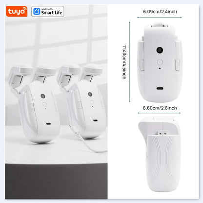 Tuya Smart Curtain Robot, Intelligent 3-in-1 Control Tuya App/Remote/voice control（Alexa Google Siri）