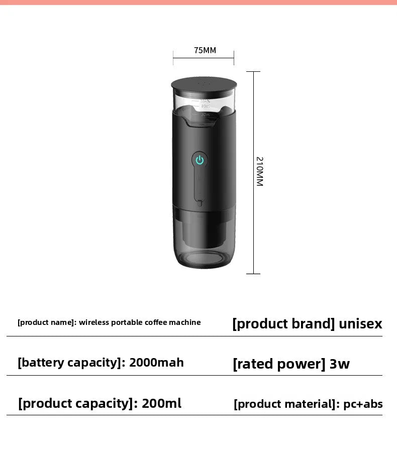 Portable American K-CUP capsule coffee machine