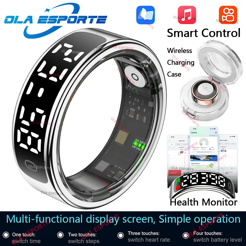Smart Ring with Display Screen and Touch