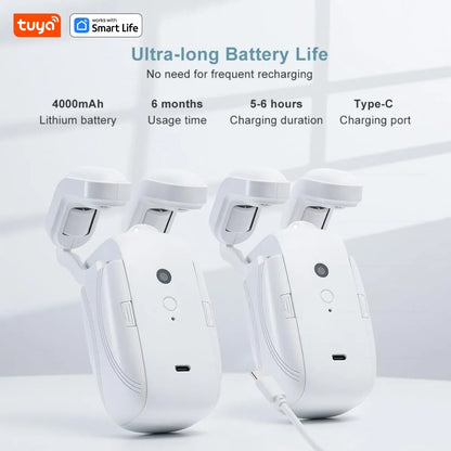 Tuya Smart Curtain Robot, Intelligent 3-in-1 Control Tuya App/Remote/voice control（Alexa Google Siri）