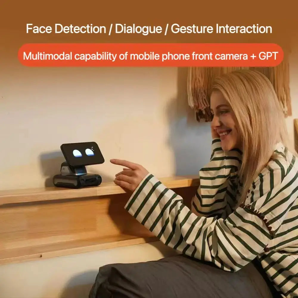 looi mobile phone robot chatgpt English voice dialogue visual recognition interactive smart