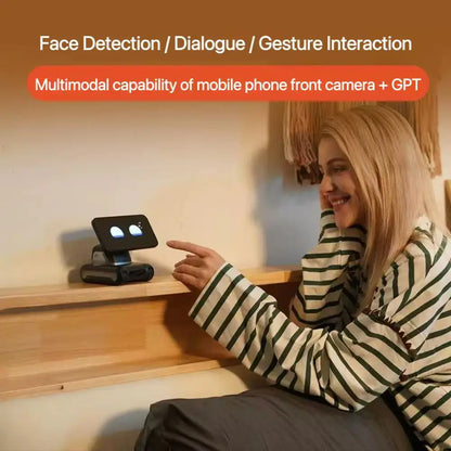 looi mobile phone robot chatgpt English voice dialogue visual recognition interactive smart