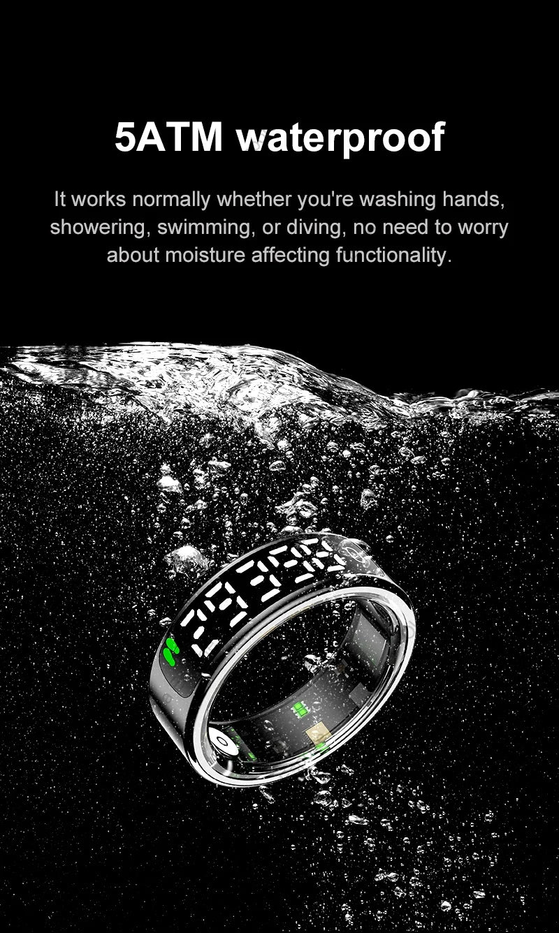 Smart Ring with Display Screen and Touch