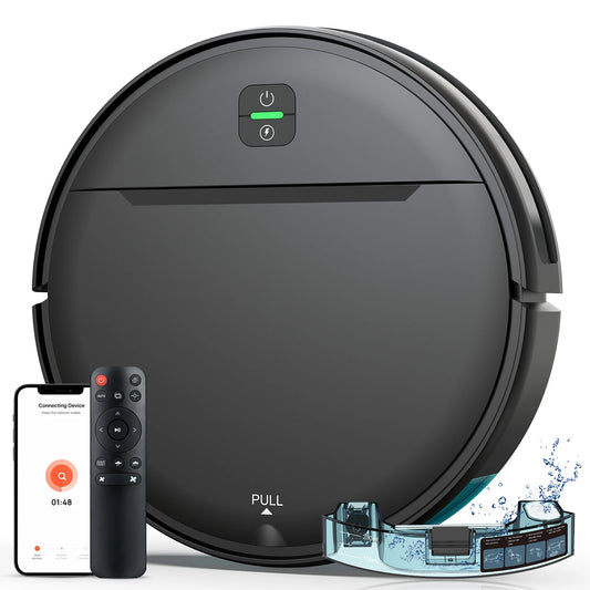 OMESER Robotic Vacuum Auto-Charge, Programmable Cleaner, Smart Cleaning System