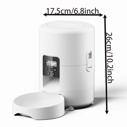 Automatic Pet Feeder, Smart Cat Food Distributor, Three Models: Button Model, WIFI Model, Video Model Can Be Selected