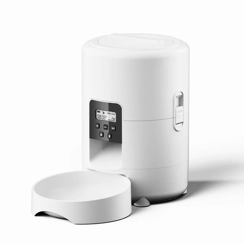 Automatic Pet Feeder, Smart Cat Food Distributor, Three Models: Button Model, WIFI Model, Video Model Can Be Selected