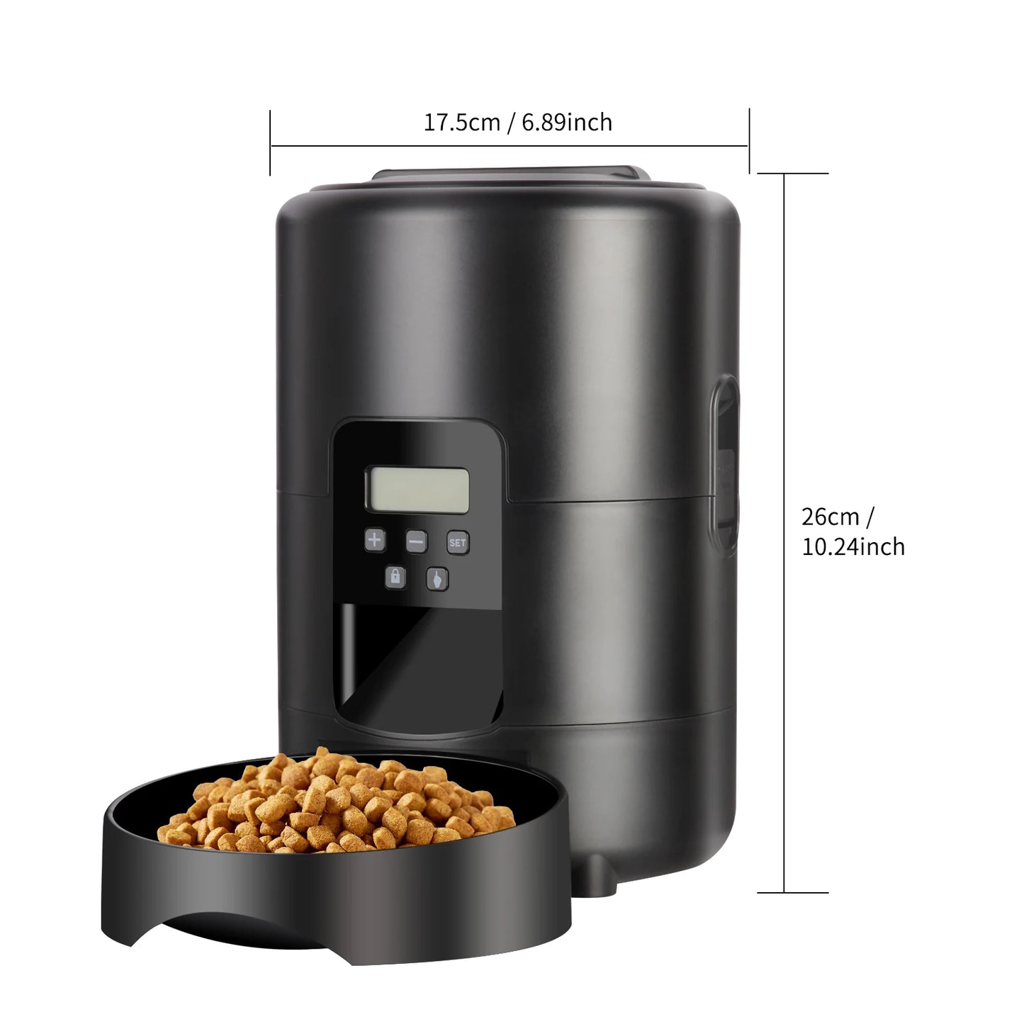 Automatic Pet Feeder, Smart Cat Food Distributor, Three Models: Button Model, WIFI Model, Video Model Can Be Selected