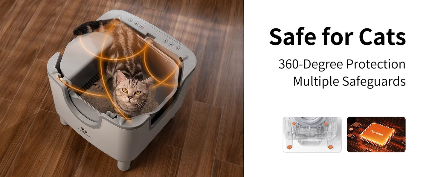 F6  Automatic Cat Litter Box with Odor Control