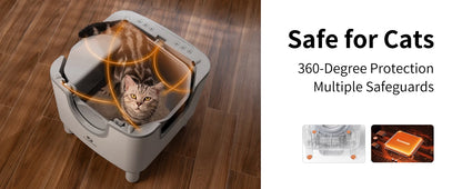 F6  Automatic Cat Litter Box with Odor Control