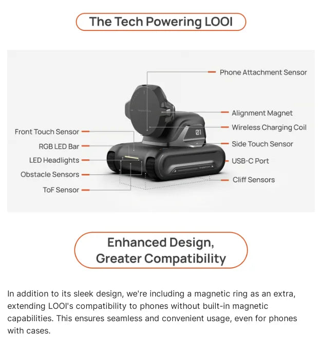 looi mobile phone robot chatgpt English voice dialogue visual recognition interactive smart