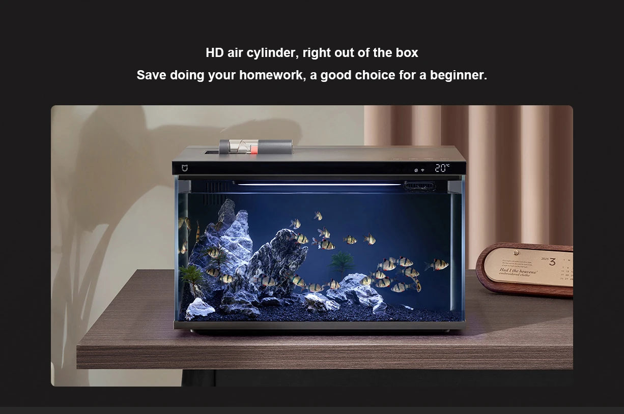 Xiaomi Mijia Smart Fish Tank MYG100 Work With Mijia APP Mobile Controlled Remote Feeding Smart Lighting System Light Aquarium20L