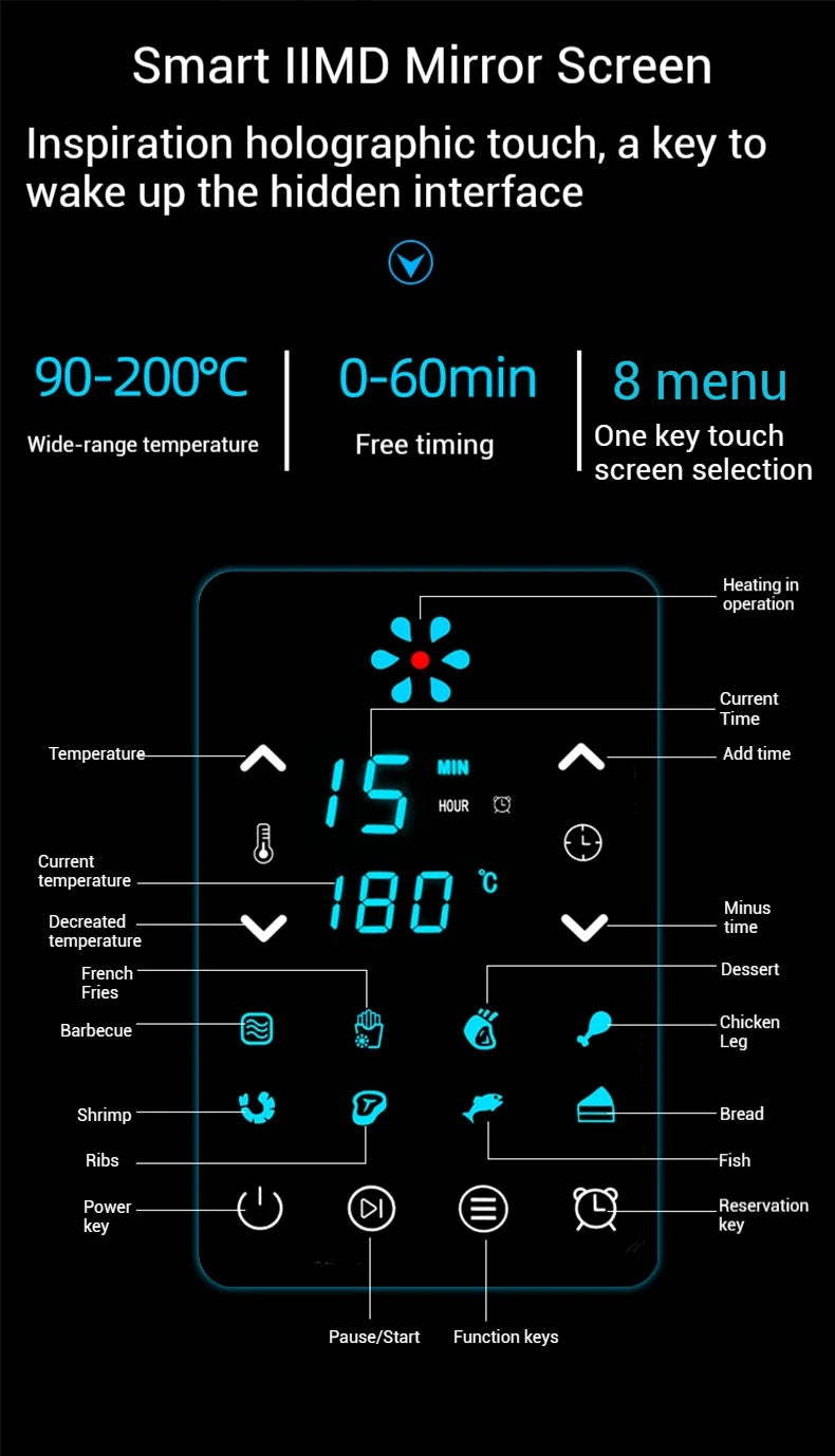 Next generation Home Smart Cooker with Large Capacity with Touch Screen
