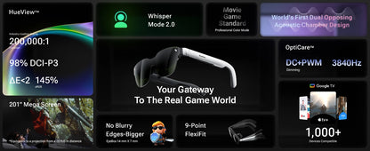 RayNeo Air 3S AR Glasses Micro OLED Screen Display 3D HD Private Cinema Pocket TV for Mobile Phone Computer Game Machine