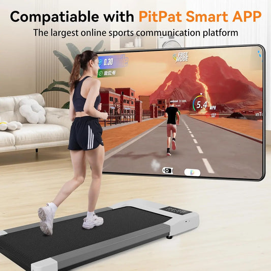 Raceable Smart Treadmill with Rewards Program, Quick Setup, APP/Remote Control, LED