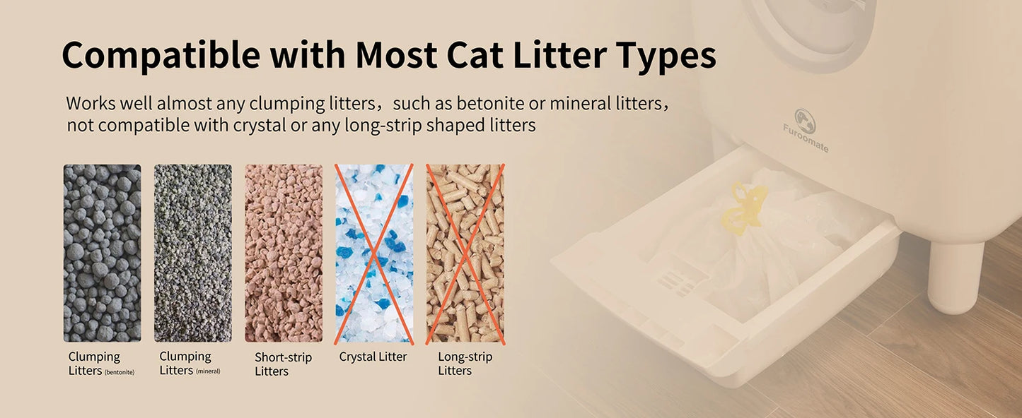 F6  Automatic Cat Litter Box with Odor Control