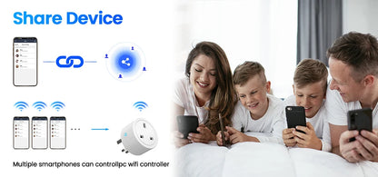 WiFi Smart Plug 16A UK Socket works with Alexa