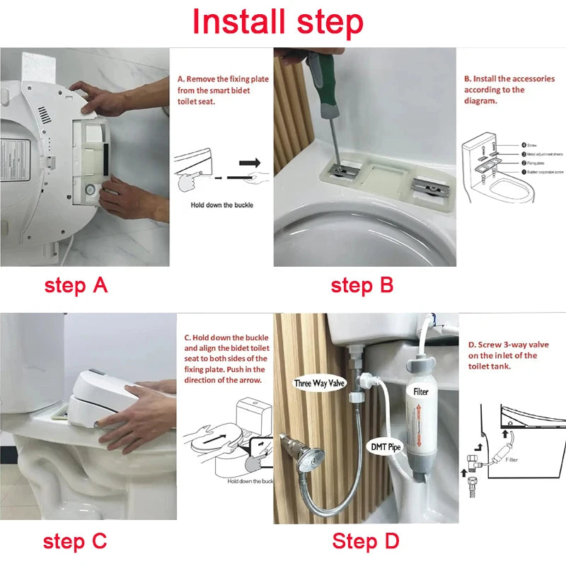 Smart Toilet Seat Lid Lunette Toilette Japonaises Abattant wc Japonais Electric Bidet Intelligent Bidet WC Japanese Toilets Seat