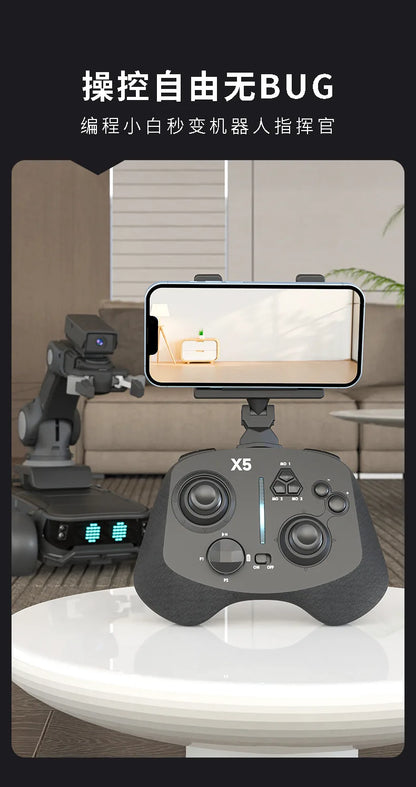 Programming robot, intelligent  robotic arm, FPV remote control, automatic tracking, obstacle avoidance, LED screen display