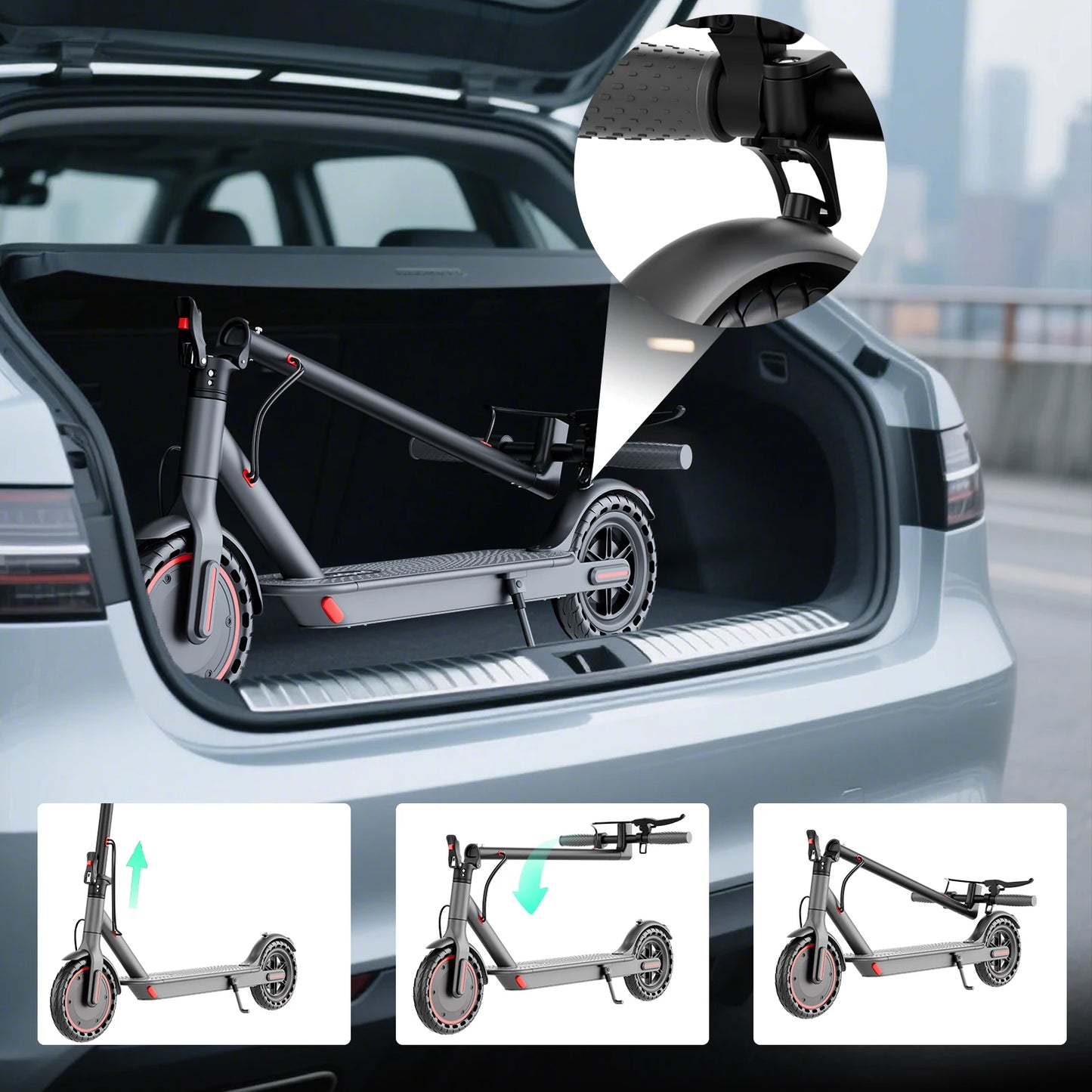 Smart Electric Scooter APP Kick Foldable EScooter
