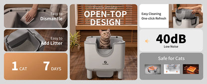 F6  Automatic Cat Litter Box with Odor Control