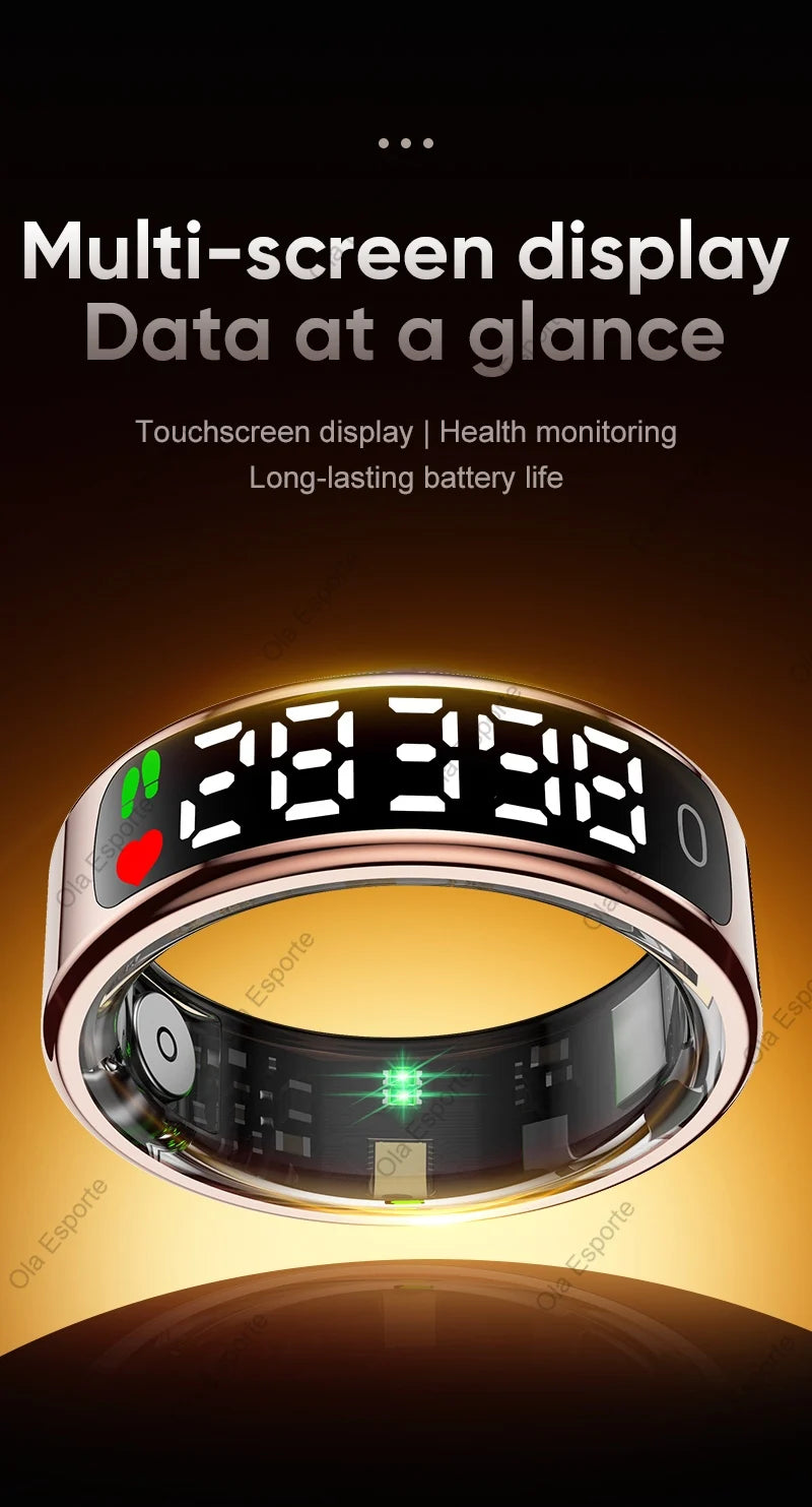 Smart Ring with Display Screen and Touch
