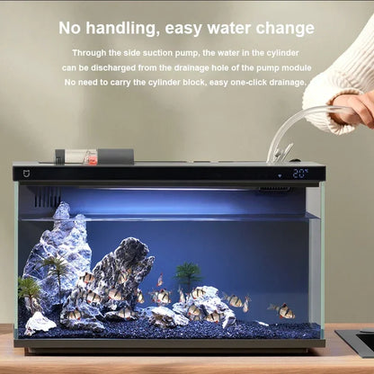 Xiaomi Mijia Smart Fish Tank MYG100 Work With Mijia APP Mobile Controlled Remote Feeding Smart Lighting System Light Aquarium20L