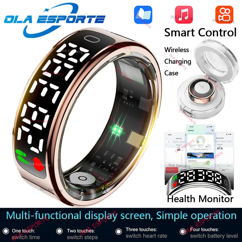 Smart Ring with Display Screen and Touch