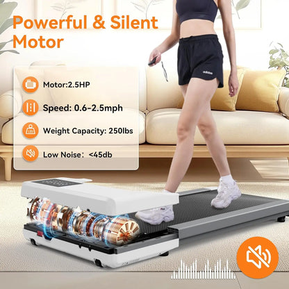 Raceable Smart Treadmill with Rewards Program, Quick Setup, APP/Remote Control, LED