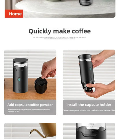 Portable American K-CUP capsule coffee machine