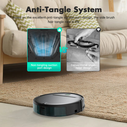 OMESER Robotic Vacuum Auto-Charge, Programmable Cleaner, Smart Cleaning System