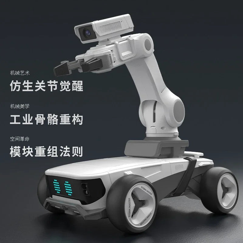Programming robot, intelligent  robotic arm, FPV remote control, automatic tracking, obstacle avoidance, LED screen display