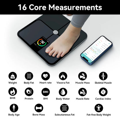 Smart Body Balance Scale  Body Fat Scale for Human Weighing Balance BMI Analyzer