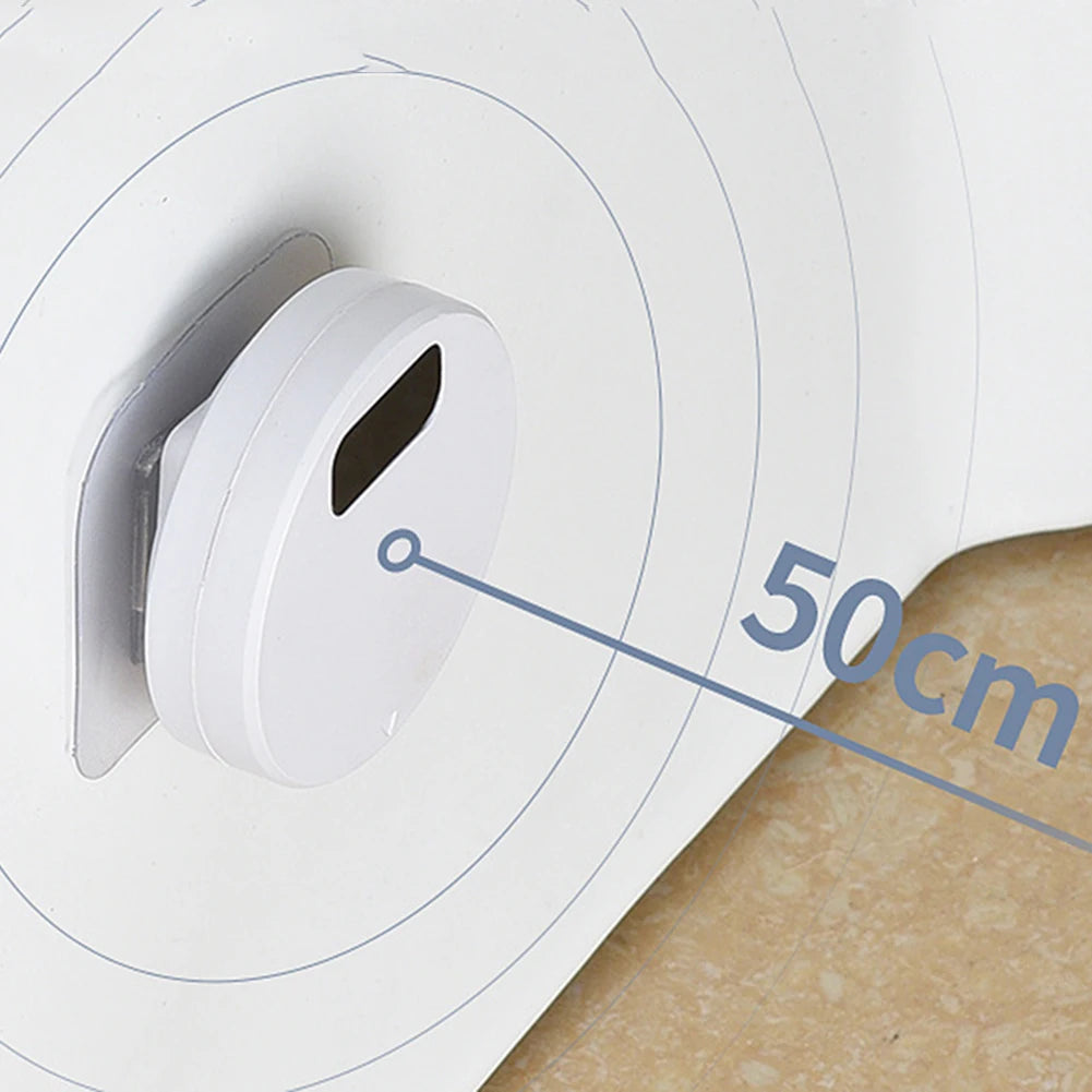 Automatic Toilet Flush Button Induction Toilet Flusher External Infrared Flush Splash-proof with Wireless Transmitter