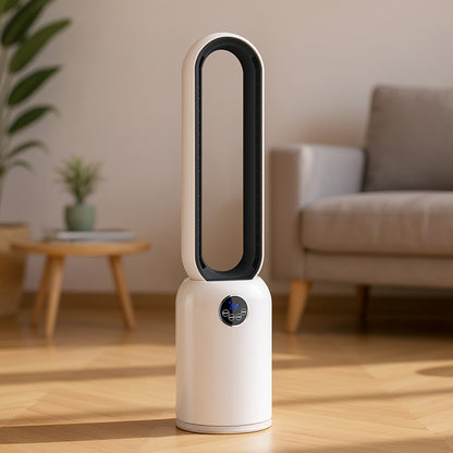 36" Bladeless Tower Fan with Remote, 90° Oscillating Bladeless Fans, 24 Speeds, 12H Timer, Max 26ft/ S, Portable Standing Fan with Touch LED Display, Quiet Cooling Floor Fan Or Bedroom Living Room Office