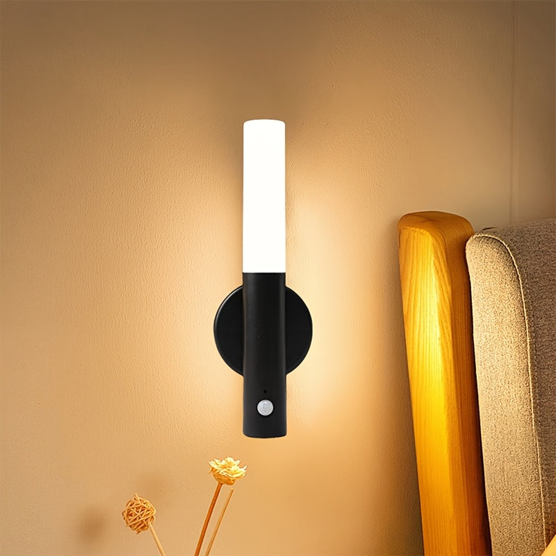 Smart Motion Sensor Night Light, Rechargeable Magnetic LED Wall Lamp