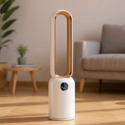 36" Bladeless Tower Fan with Remote, 90° Oscillating Bladeless Fans, 24 Speeds, 12H Timer, Max 26ft/ S, Portable Standing Fan with Touch LED Display, Quiet Cooling Floor Fan Or Bedroom Living Room Office